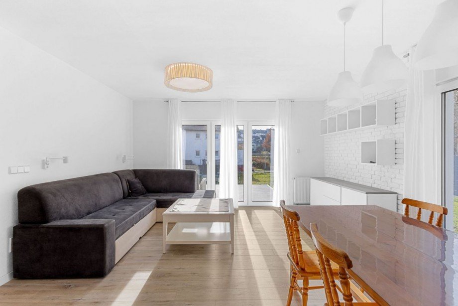 Wohnzimmer mit Terrassenzugang Einfamilienhaus Eschenbach