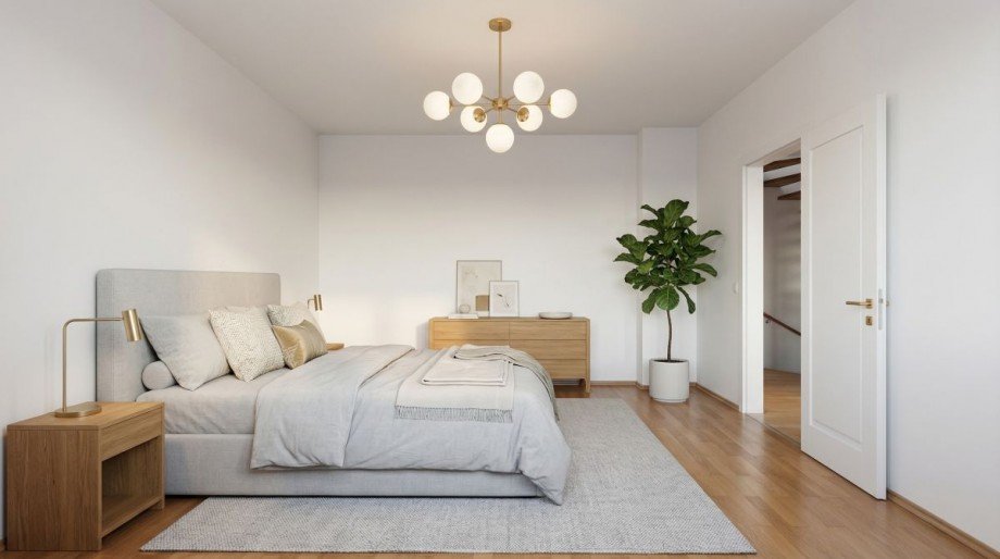 Staging Schlafzimmer Reihenmittelhaus Donaustauf